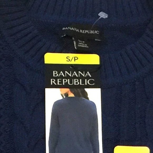 BANANA REPUBLIC CABLE KNIT SWEATER-NEW WITH TAGS - Picture 4 of 4